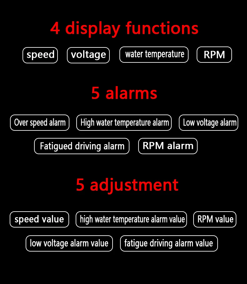 HUD A500 дисплей автомобиля gps OBD OBD2 диагностический инструмент проектор Цифровой измеритель скорости автомобиля сигнализация безопасности