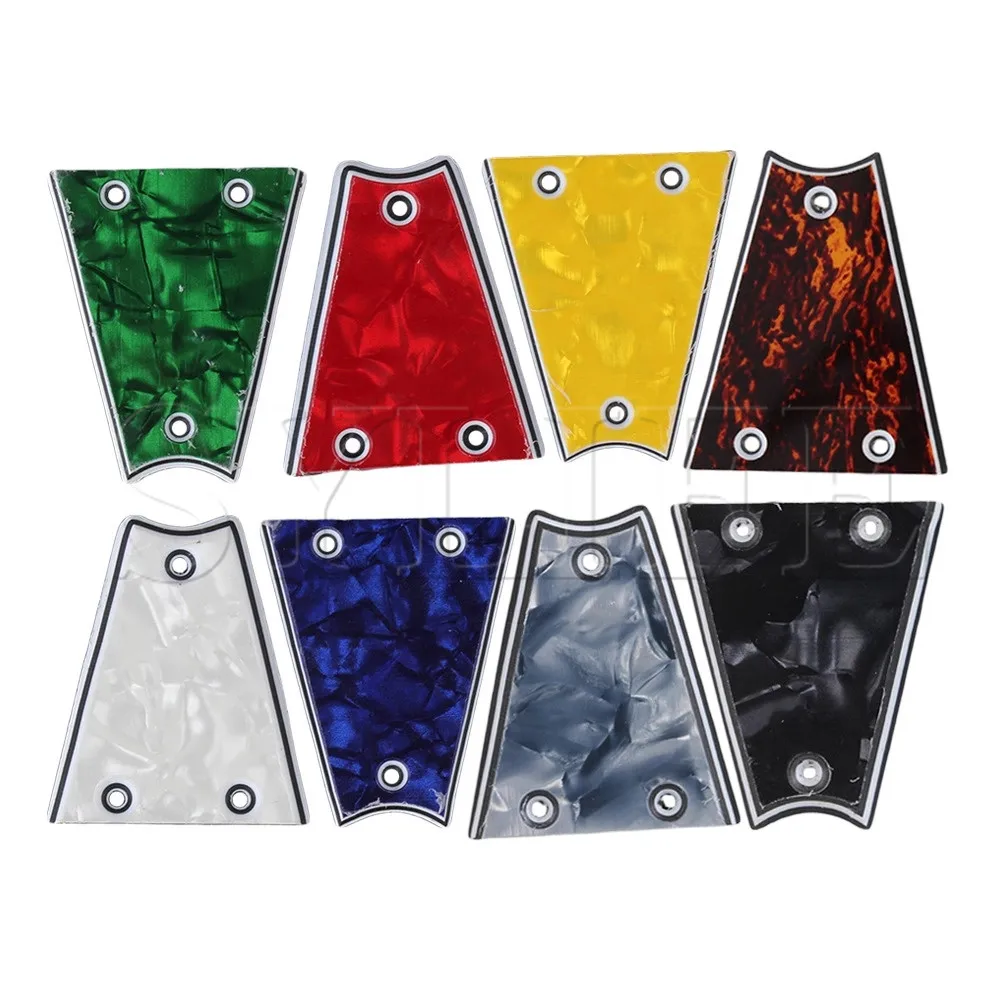 8 Pieces Celluloid 3 Ply Guitar Truss Rod Cover with Hole Muitlcolor | Спорт и развлечения