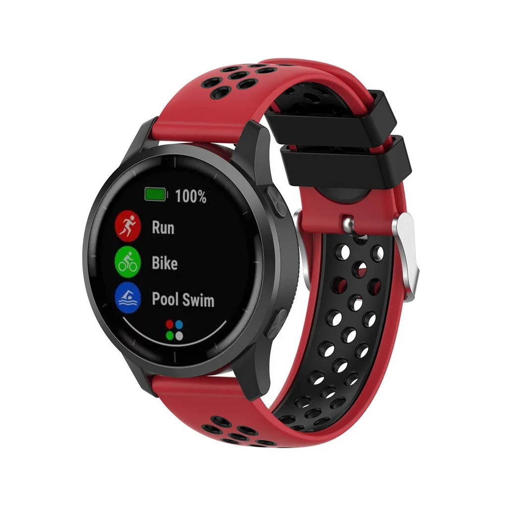 Мягкий силиконовый сменный ремешок для наручных часов для Garmin Vivoactive 4 4S Смарт-часы носимые аксессуары Vivoactive4#1018