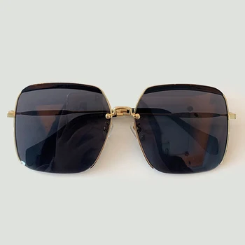 

Luxury Brand Oversized Square Sunglasses Women Classic Alloy Frame Sun Glasses Ladies Oculos De Sol Feminino