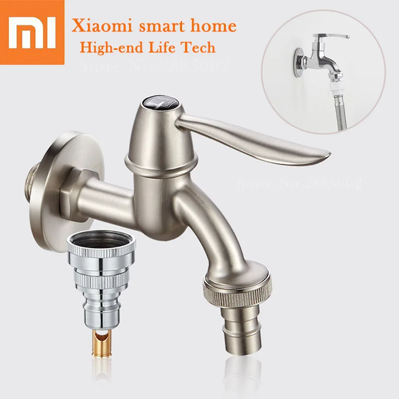 

Xiaomi Washing Machine Faucet 4/6 universal Connector Smart Water Stop Water-tap For Household Washing Machine Water Stop Device