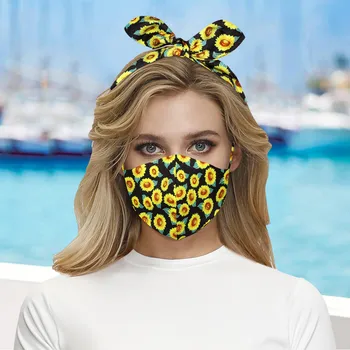 

1PC Hairband Face Mask Elastic Headband Mouth Mask Washable Reusable Head Mask For Adult Mondmasker Maseczka Mascherine Lavabili