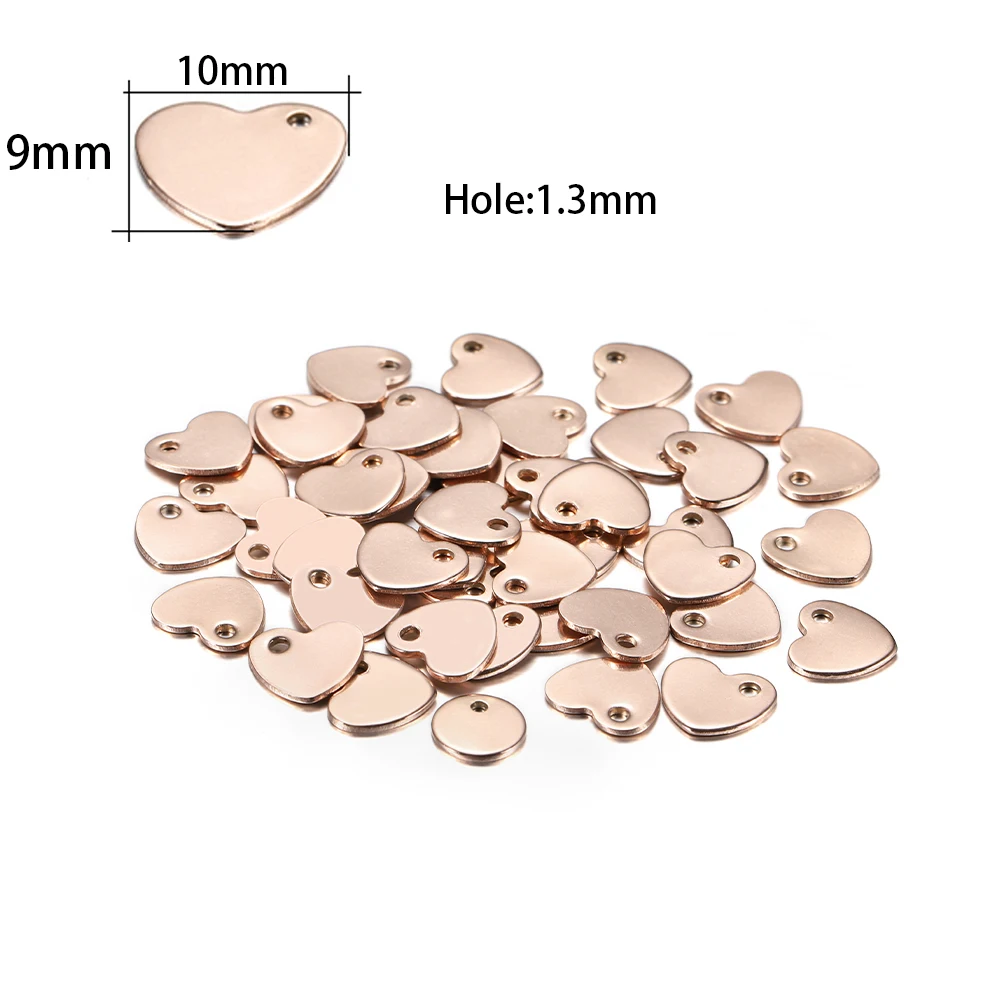 10-50pcs 6-30mm Stainless Steel Charms Round Dog Tag Pendant Stamping Blanks Pendants For Custom Necklaces DIY Jewelry Making 