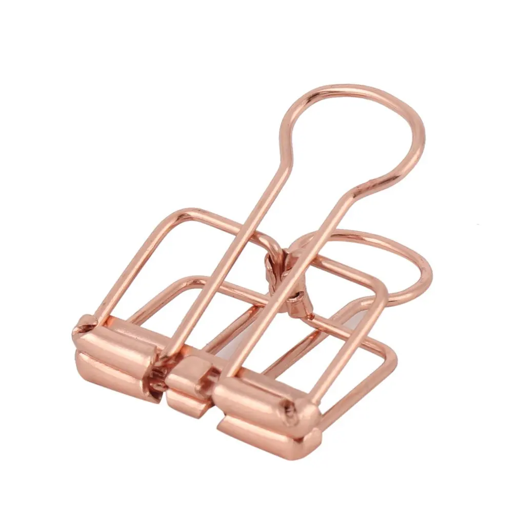 

Creative Hollow Long Tail Clip Simple Metal Clip Iron Folder Swallowtail Clips Office Supplies Assorted Binder Clips