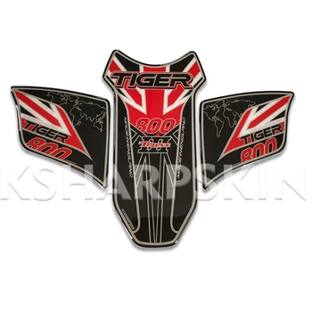 

New Motorcycle 3D Edge Gel Fuel Tank Pad Fish bone stickers Moto Protective Fuel Side Racing kit For Triumph Tiger 800 2018
