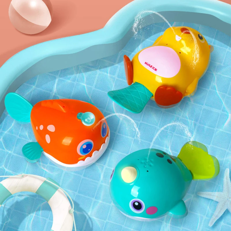 HOLA Baby Shark электронная игрушка для купания малышей игрушки ванной детские