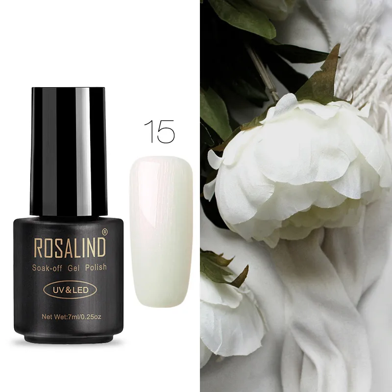 RA15 ROSALIND Гель-лак для ногтей Полупостоянный УФ для ногтей все для маникюрной основы верхнее покрытие Гель-лак для ногтей Лучший лак гель - Цвет: RA15