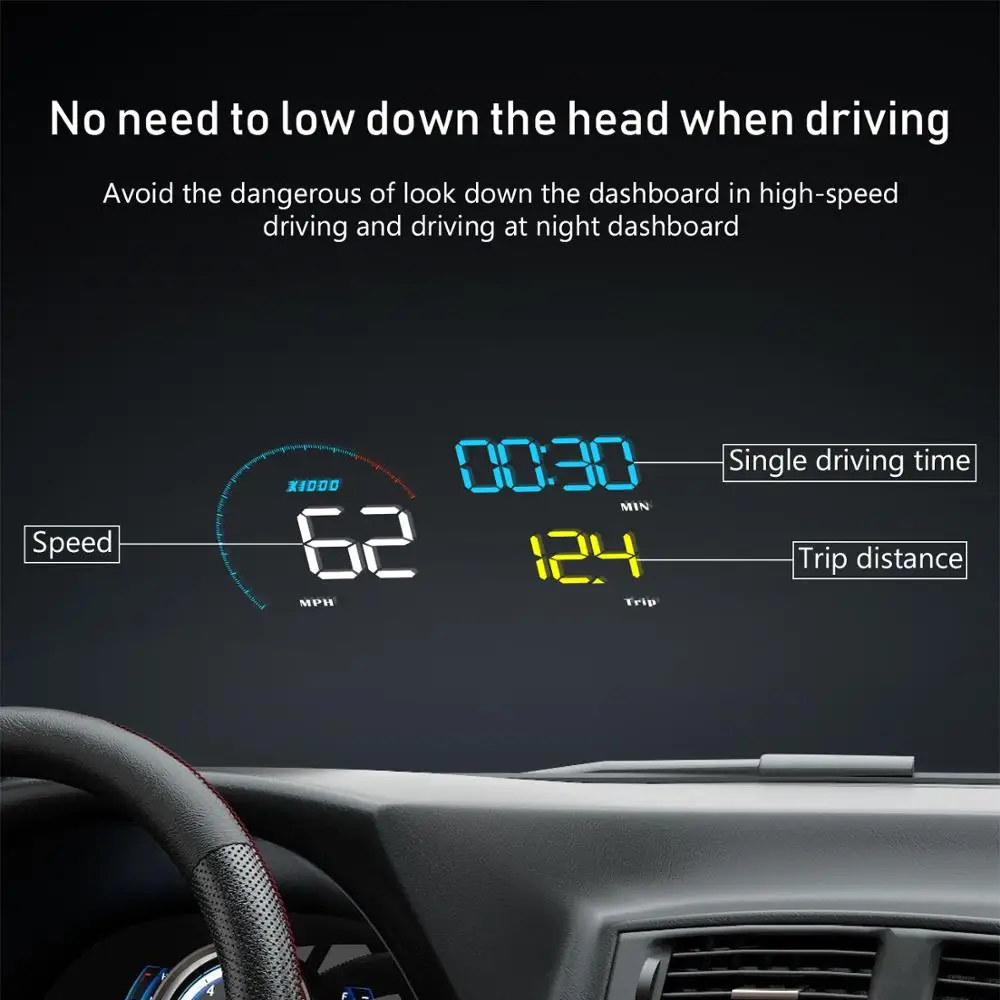 ڵ HUD  ÷ OBD2 II ڵ Ÿϸ  ÷,   ý, ӵ  ,  溸 HUD, A9