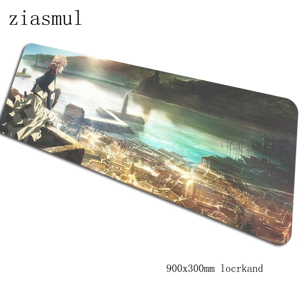 Violet evergarden коврик для мыши 900x300x3 мм коврики для мыши Новое поступление игровой коврик для мыши геймер толстые персонализированные коврики для мыши Клавиатура - Цвет: Size 900x300x3mm