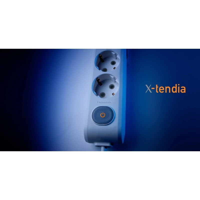 Удлинитель Panasonic WLTA04222BL RU (Черный) 2 метра|Сетевые шнуры и удлинители| |