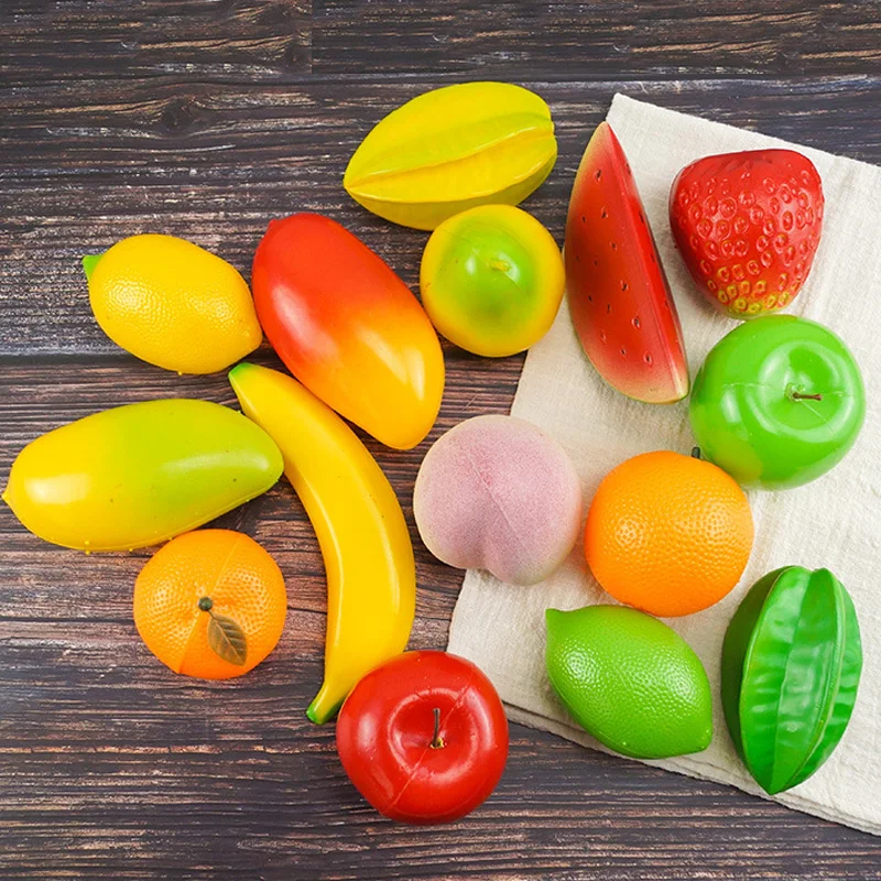 Artificial Plastic Fruit Fake Fruits Cabinet Decor Ornament Photography Props Inexpensive fine workmanship