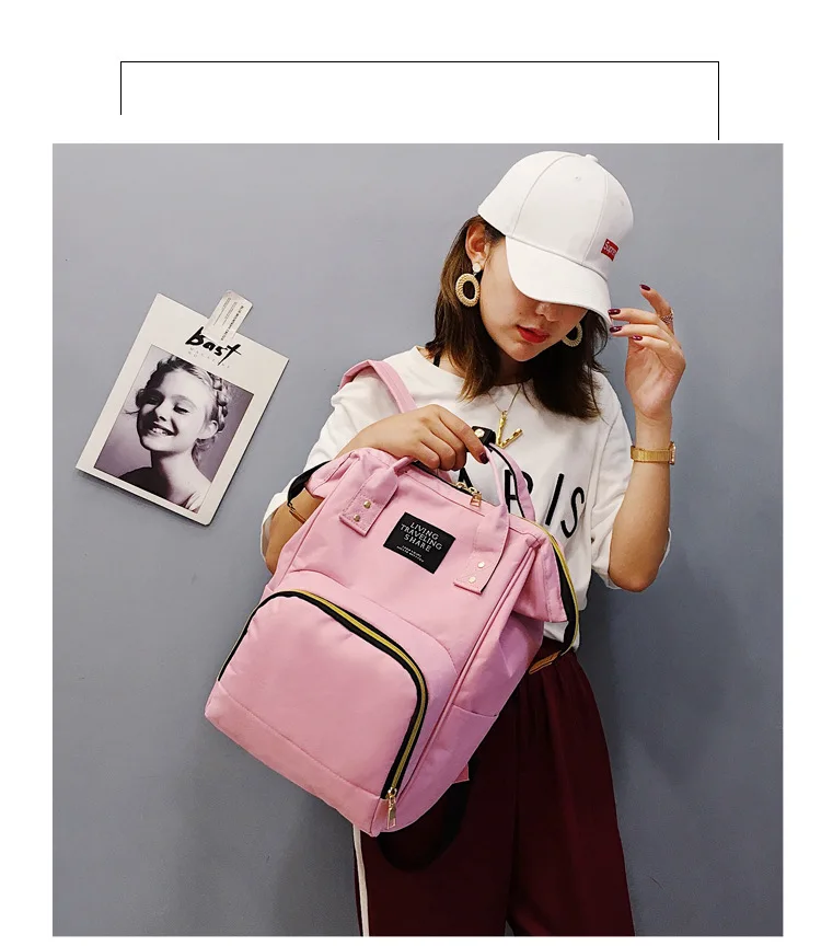 Large capacity Jagged bag Backpack bag Multi-function Travel Backpack Baby pregnant Mummy bag Student bag Fashion new backpack