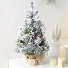 40 см Мини Рождественская елка, искусственные настольные украшения, Рождественская миниатюрная Праздничная елка, домик, комната, настольные подарки для детей