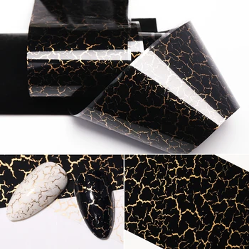 

1Roll/box Nail Foils Marble Design Colourful Star Transfer Paper Polish Adhesive Sticker Nail Art Decor Summer Sliders