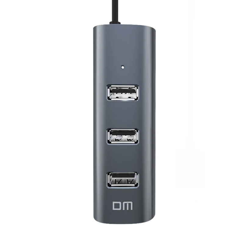4 порта USB2.0 высокоскоростной концентратор CHB008 для планшета ноутбука ноутбук с корпусом из алюминиевого сплава кабель 120 см