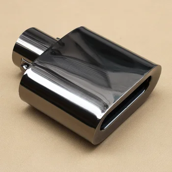 

Stainless Steel Muffler Tailpipe Rear Pipe End TipTail Exhaust Silencer Cover 56mm 2.2" Inlet Universal Auto Accessories Part