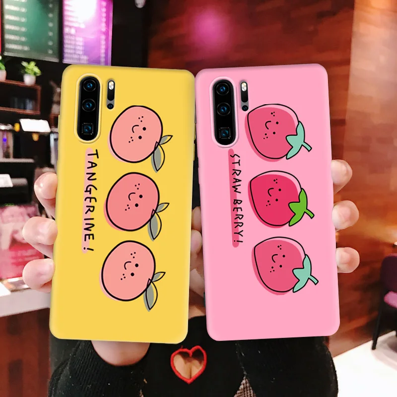 Чехол s для huawei P30 чехол разноцветный ТПУ силиконовый Lite милый фрукт Pro защитная