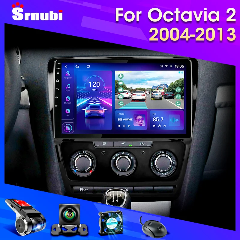Автомагнитола на Android для Volkswagen Skoda Octavia 2 A5 2004-2013 мультимедийный видеоплеер