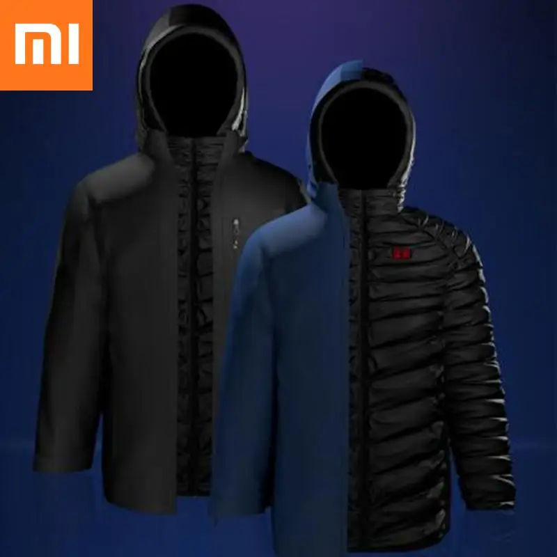 Умный пуховик Xiaomi 90% гусиный многозонный с подогревом 4 уровня водонепроницаемый