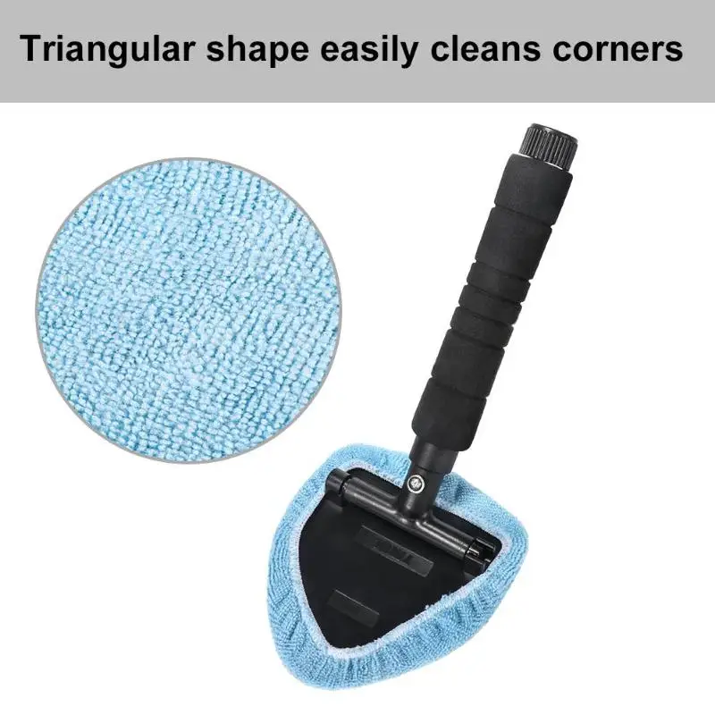 Tirol 1 Set Adjustable Microfiber Car Windows Windshield Easy Cleaner Brush