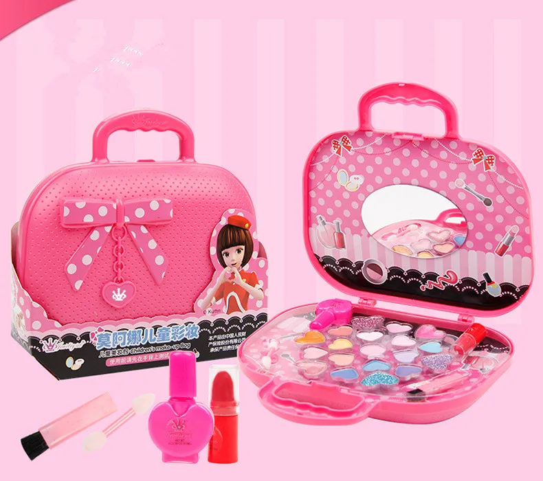 Детская косметика коробка для макияжа набор принцессы безопасная губная помада