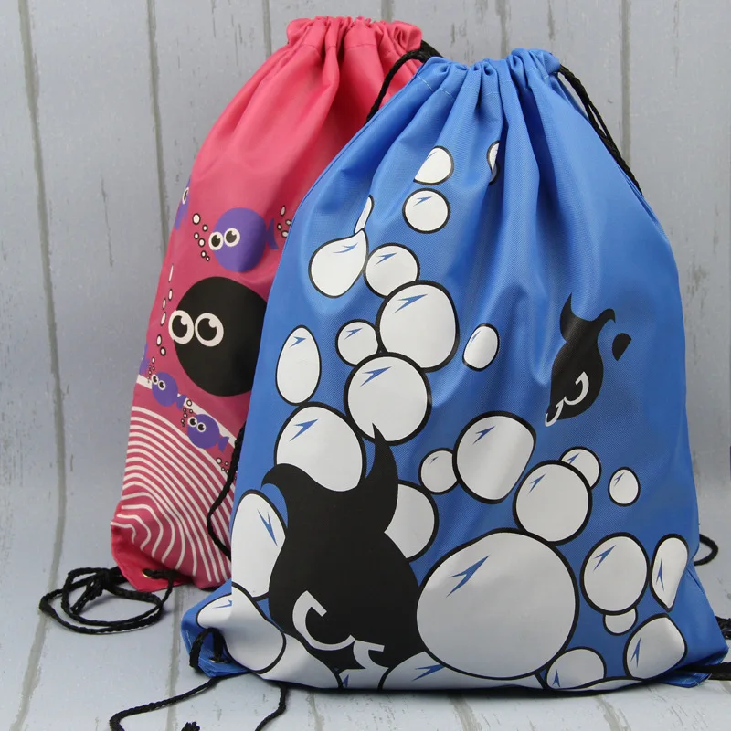 

Shoulder Swim Bag Drawstring Outdoor Sports Storgage Bag Drawstring Bag Smiley Storage Bag Variety Pattern