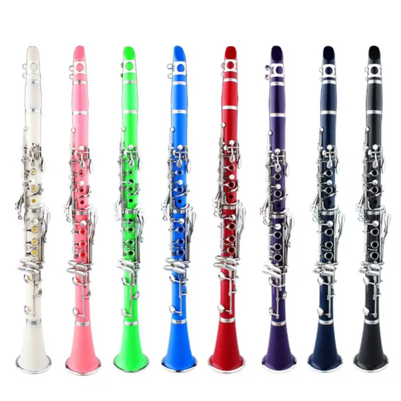 

High Quality Practical Durable Solid Color Musical Instruments 17 Key Drop B Tune Falling tune B Clarinet