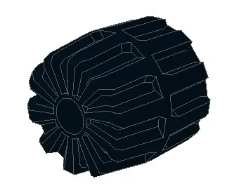 * Колеса Ø24 JH697 8 шт DIY Просветленный Блок Кирпича Часть No. 6118 совместим с другими