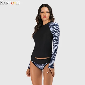 

Long Sleeve Rash Guard Women Swimwear Floral Print Zipper One Piece Swimsuit High Neck Surf Suit Black Dive Bodysuit Beachwear