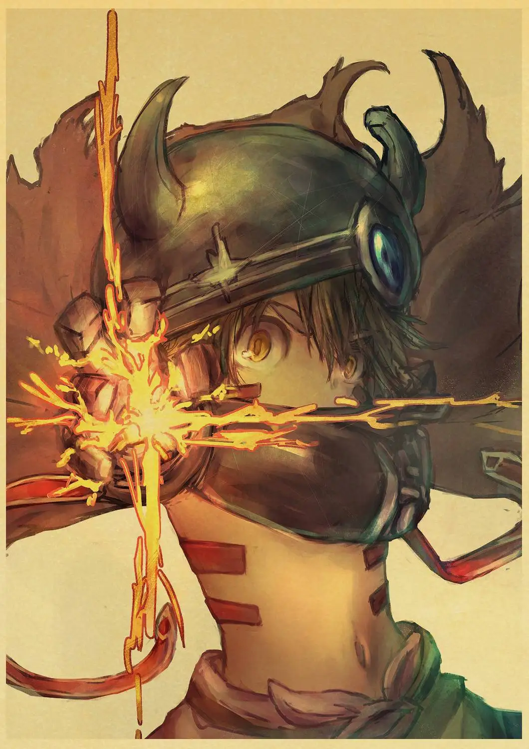 Cute Anime Made In Abyss Vintage Poster Paper Mural Wall Painting Home Bar Decoration 42X30 CM 30X21 CM