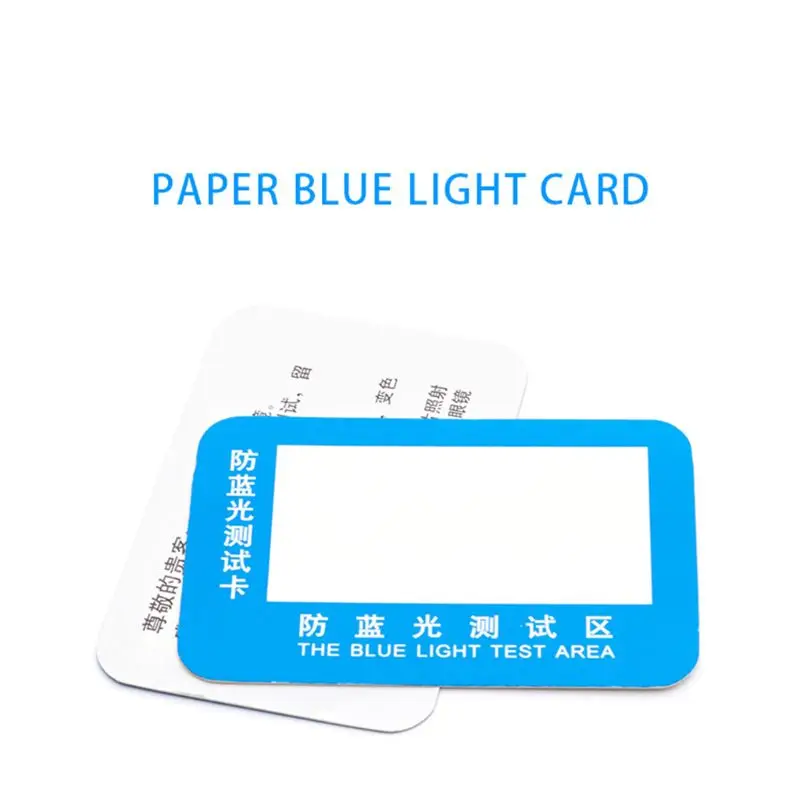 Optical Instruments 10pcs PVC AntiBlue Light Test Card Test Light