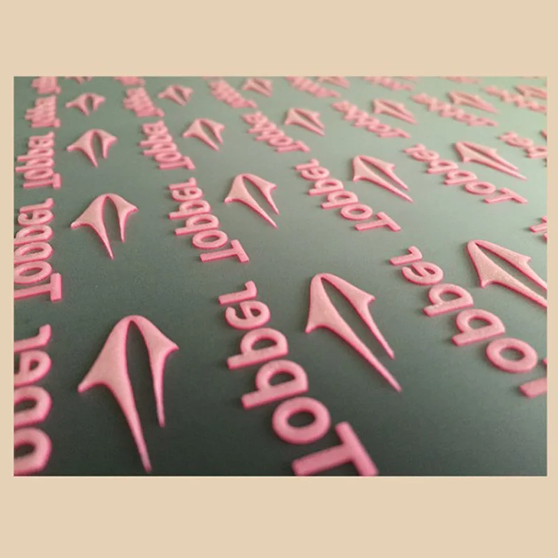 

Printed Label Heat Transfer Stickers Custom Logo Name Custom Brand Logo Iron On 3D Patches Hot Press On Shirt Thick Labels