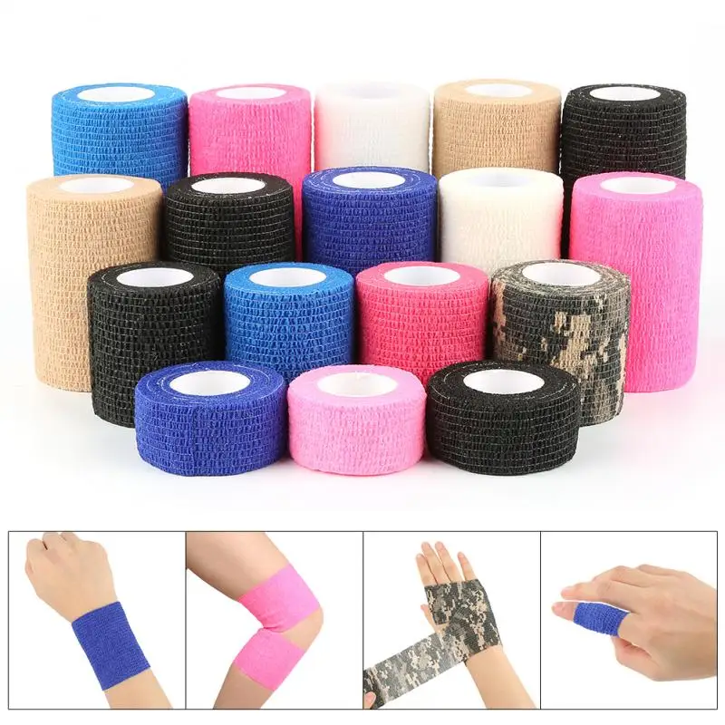 Multi-Function Self-Adhesive Elastic Bandage Multi-Color Optional Emergency Medical Treatment Gauze Tape Bandage