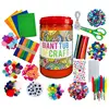 Arts and Crafts Supplies for Kids - Craft Art Supply Kit for Toddlers Age 4 5 6 1
