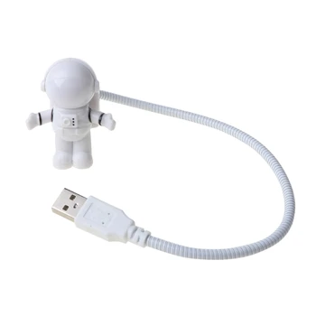 

HNGCHOIGE Astronaut USB Powered Mini LED White Night Light Lamp Bulb for Laptop PC Reading