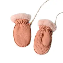 Детские зимние теплые варежки, Детские водонепроницаемые ветрозащитные перчатки с веревкой DXAD