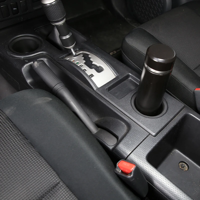 Фото ТПЭ черный для Toyota FJ Cruiser 2007-2021, модификация салона автомобиля, центральное управление, стакан для воды, контейнер для хранения, автомобильные аксессуары №4