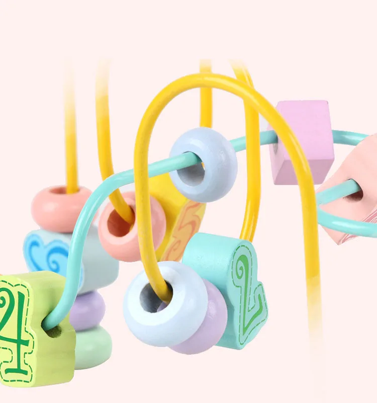 2019 новые детские строительные блоки вокруг бусин детские цифровые игрушечные бусинки детские головоломки струнные бусины
