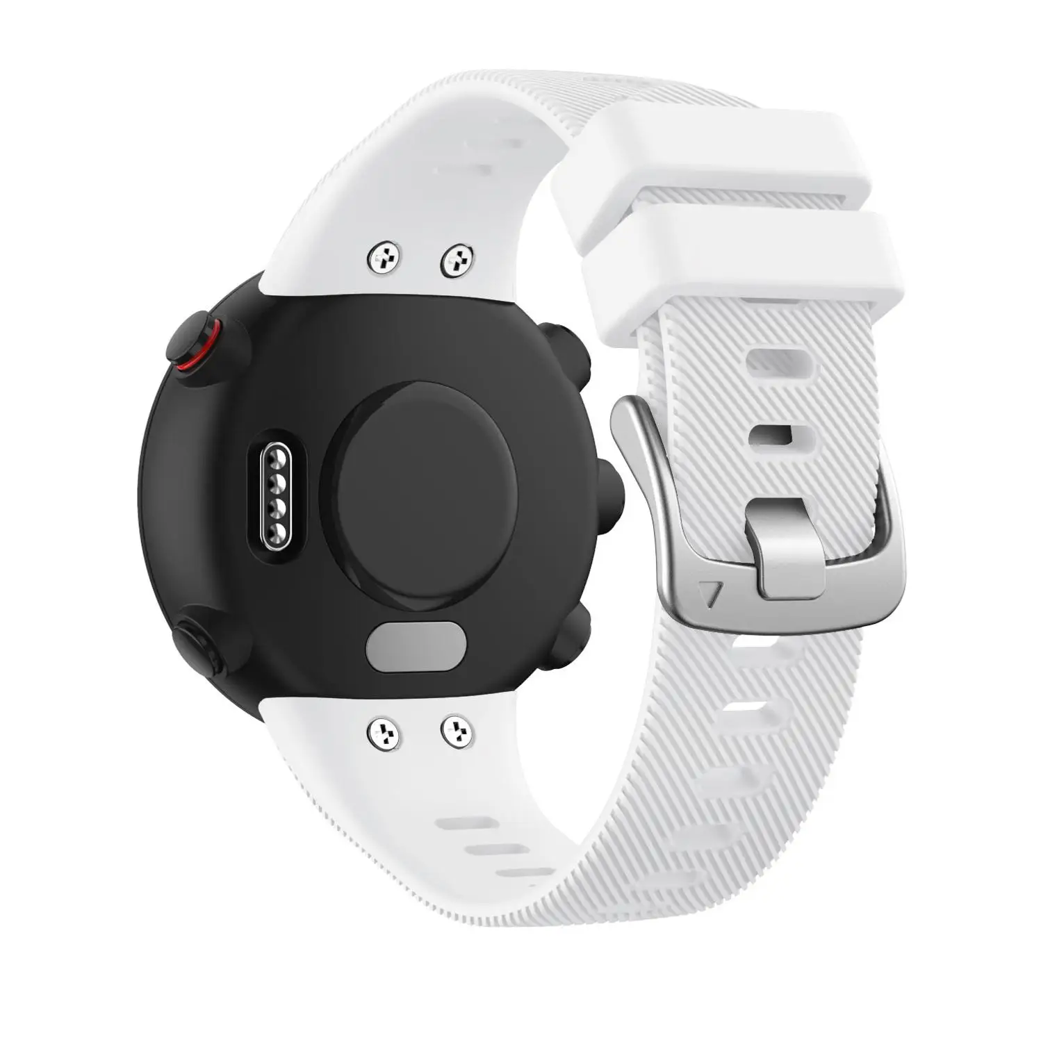 Белый Замена для силиконового ремешка для Garmin Forerunner 45 Frontier/классический ремешок для часов Garmin Forerunner 45S Smart Watch Band - Цвет ремешка: Белый