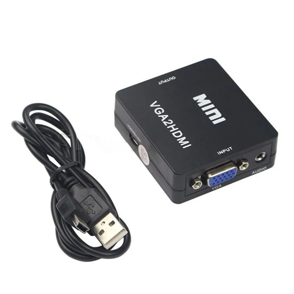 Vga в Hdmi конвертер 1080P Hd адаптер аудио кабель для Hdtv Pc ноутбук ТВ компьютер внешние аксессуары