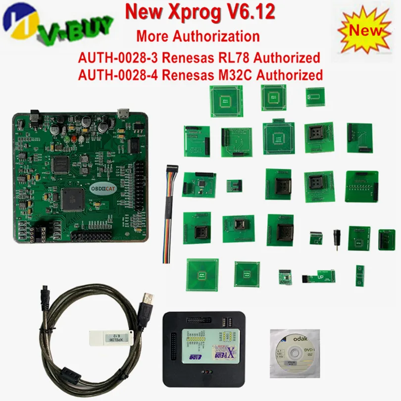 Xprog 6,12 XPROG-M V6.12 V5.84 V5.74 V5.55 X прог-бокс Авто ECU чип Тюнинг программист черный металлический ящик XPROG-M