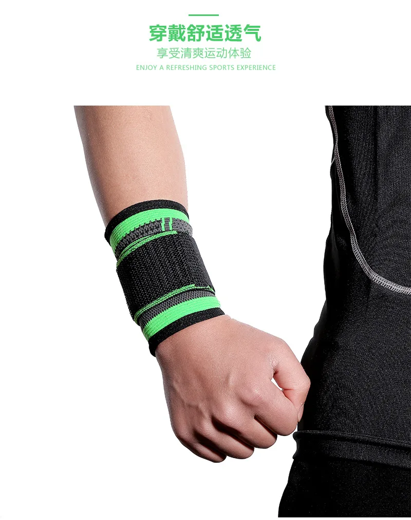 Amazon Горячая Спорт на открытом воздухе повязки трикотажные Bracers взрослых Тяжелая атлетика Баскетбол защита запястья