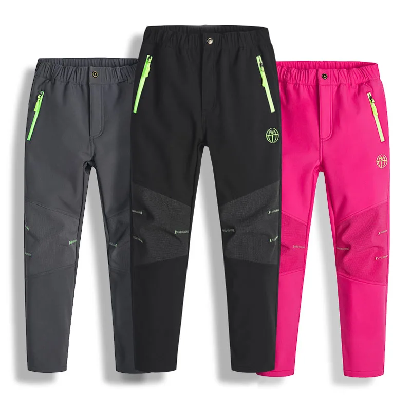 2020 Winter Children Outdoor Pants Polar Fleece Trousers Russian Snow Kids Girls Boys Waterproof Windproof Ski | Мать и ребенок