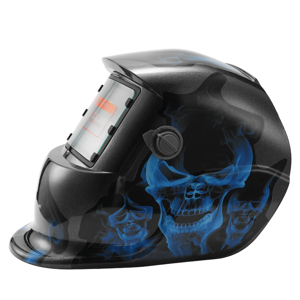 

Hot New Professional Solar Energy Large Window Welding Mask Cap Weld Helmet with LED Light and 2pcs Arc Sensors