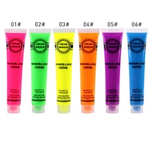 19 г шесть цветов Хэллоуин Косплей Макияж крем для лица безопасный для всех возрастов даже детей для лица тела художника игра поставки