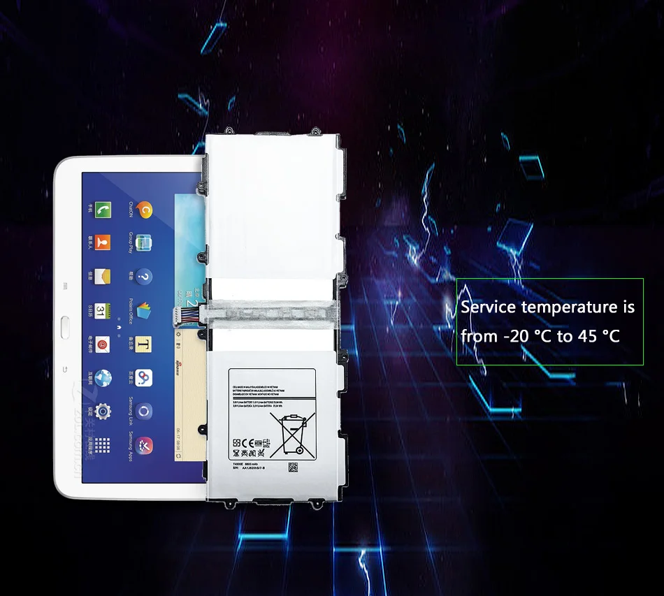 Планшет Батарея T4500E T4500C 6800 мАч для Samsung Galaxy Tab 3 10,1 GT P5200 P5210 P5220 P5213