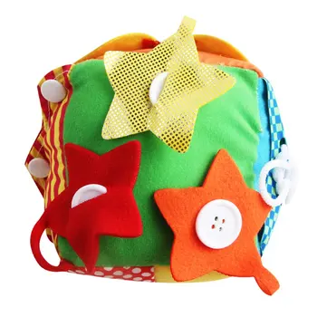

Cute Funny Bright Color Design Kids Early Teaching Toys Cloth Dice Develop Intelligence Training for Toddlers