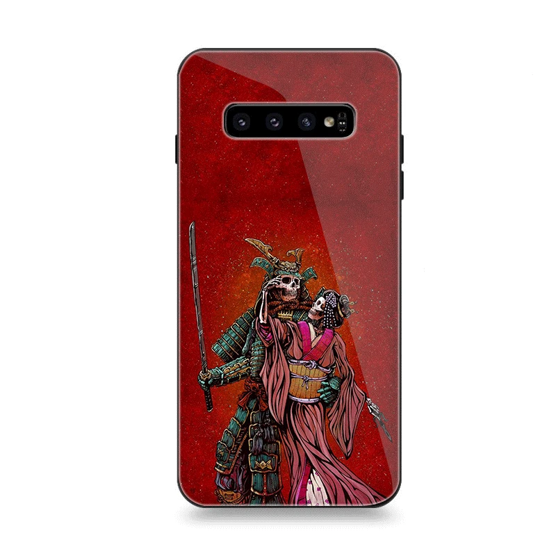 Мобильный чехол для телефона Стекло для samsung A10 A20 A30 A40 A50 A60 A70 S7 край S8 Plus Note 8 9 S10 черепа в стиле ретро - Цвет: G4
