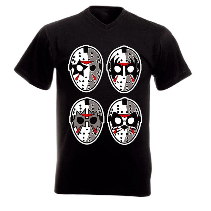 Футболка Kiss Rockband Jason Rock Faces Vinylprint Mint взрослых S Xl винтажная графическая