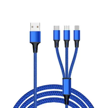 12 В/24 В автомобильный двойной USB быстрое зарядное устройство адаптер для автомобильного прикуривателя разветвитель конвертер 5 в 3.6A напряжение диагностический дисплей - Название цвета: 3 in 1  cable